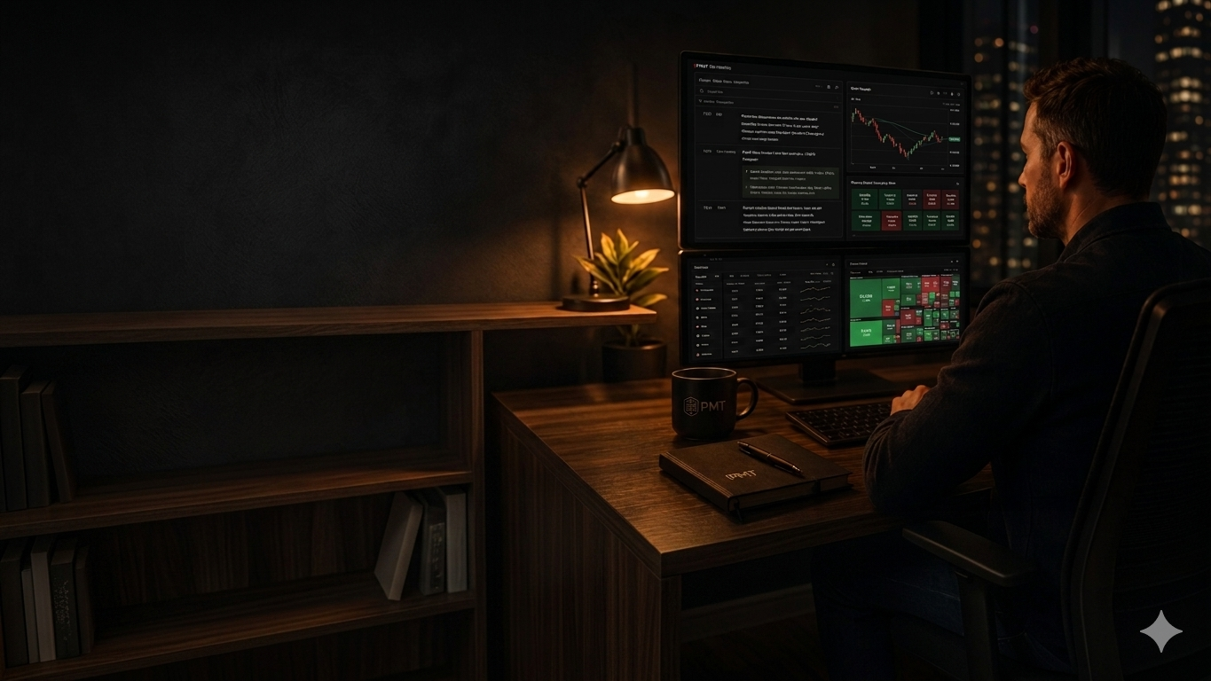 Professional trading workspace